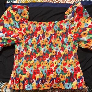 Floral Multicolor Women's Top